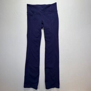 Athleta Navy Blue‎ Bootcut Yoga Pants Athletic Leggings Women's Size S